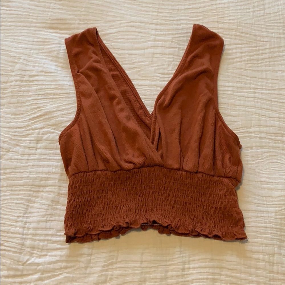 Urban Outfitters Burnt orange crop top